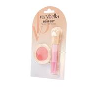 Very Bella Bear Set - Kids’ Makeup Kit with Lip Gloss & Blush - Cute Bear-Themed Beauty Set for Girls Aged 6+ - Perfect for Dress-Up, Creative Play & First-Time Makeup Fun with Gentle Formulas