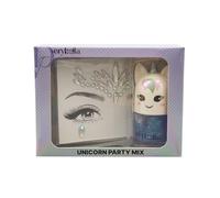 Very Bella Unicorn Party Mix Set - Glitter Roll-On Gel & Diamond Face Stickers for Kids - Magical Makeup for Girls - Party & Playdate Accessory Kit - Ages 6+