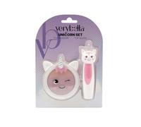 Very Bella Unicorn Set - Kids’ Makeup Kit with 1 Lip Gloss & 1 Eyeshadow - Magical Unicorn-Themed Beauty Set for Girls Aged 6+ - Perfect for Dress-Up, Creative Play, and Birthday Gift Ideas