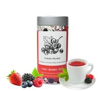 Very Berry green tea in 25 Biodegradable teabags in a premium tin can for gifting and personal use-Wellness Tea - Moringa, Hibiscus & lemongrass and other flavours