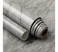 VERY BERRY STICKER Marble Peel and Stick Wallpaper (Deep Grey, 61 x 200cm) Premium Vinyl Wrap, Self-Adhesive Sticky Back Plastic for Kitchen Worktops, Cupboards & Furniture, Waterproof