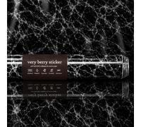 VERY BERRY STICKER Marble Vinyl Wrap (Black, 61 x 200 cm, 1 Pack)