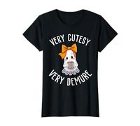 Very Cutesy Demure Cute Halloween Ghost with Coffee Cup T-Shirt