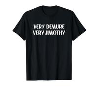 Very Demure Very Jimothy Raccoon Value Graphic T-Shirt, Men, Black, S