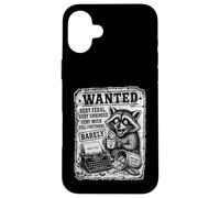 Very Feral Unhinged Raccoon Chaos Humor Case for iPhone 16 Plus