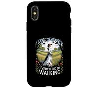 Very Fond of Walking Pride and Prejudice Hiking Jane Austen Case for iPhone X/XS