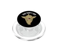 Very Happy I Yam Funny Veggie Pun PopSockets PopGrip for MagSafe