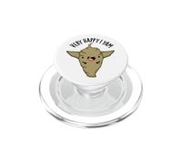 Very Happy I Yam Funny Veggie Pun PopSockets PopGrip for MagSafe
