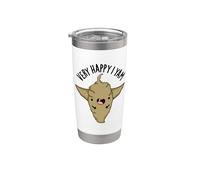 Very Happy I Yam Funny Veggie Pun Stainless Steel Insulated Tumbler