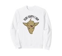 Very Happy I Yam Funny Veggie Pun Sweatshirt