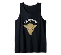 Very Happy I Yam Funny Veggie Pun Tank Top