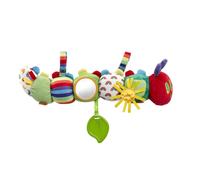 Rainbow Designs Very Hungry Caterpillar Sensory Baby Toy - Soft Activity Toy with Crinkle Sounds, Rattle, Mirror & Teether - Learning Activity Toy for Toddlers- Buggy & Cot Attachable