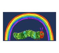 Very Hungry Caterpillar and Rainbow Blue Panel 100% Cotton Print Fabric