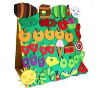 Very Hungry Caterpillar Felt Board Story Sets, Montessori Preschool Activity Toy, Preschool Learning Activities Toddler Storytelling Interactive Flannel Board Felt Toys, Arts & Crafts Play Kit (1 PC)