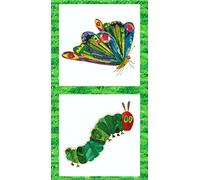 VERY HUNGRY CATERPILLAR Quilting Kids Fabric Panel by Makower - 100% Cotton