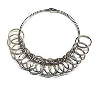 Very Large Jailers Heavy Duty Nickel Plated Split Rings 125mm with 20 x 32mm Split Rings