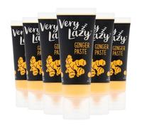 Very Lazy Ginger Paste 75g Tube - Pack of 6 - Premium Ginger Paste in a Tube - Ready to Use Root Ginger for Home Cooking, Sauce, Pasta & Marinades - Ginger for Tea