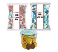 Very Merry Christmas Bundle | 2.5kg Bulk Holiday Candy Assortment | Chewy, Fizzy & Chocolate Treats for Stockings & Parties