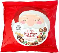 Very Merry Munch Mix Refill Pack, 460g, Milk & White Chocolate, Salted & Dark Chocolate Pretzels, Chocolate Peanuts