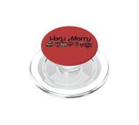 Very Merry Vintage Christmas Ornaments Illustration PopSockets PopGrip for MagSafe