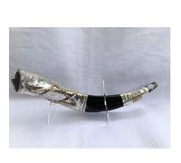 very rare shofar kudu silver Special star of david judaica 16"-17" + free stand