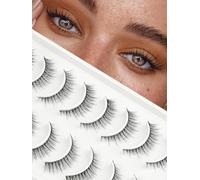????????????????????????????????????????????????????????????????????Very Small False Lashes with 0.10mm Thin Band Naturales Fake Eye Lash Strips 10 Pairs Pack()