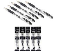 Very smooth! Uni-ball Signo Dx UM-151 Gel Ink Pen - 0.38 mm x 5 Pcs - Black with 5 Reffils