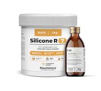 R7 Very Soft Rubber for Molds, 7 Shore, odorless, Easy to use, Ideal for Mold Making (White, 1 kg)