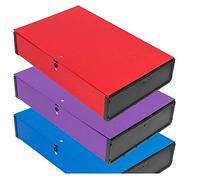 Very Strong Premium Quality Linen Box Files A4 Foolscap (Assorted)