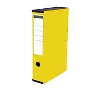 Very Strong Premium Quality Linen Box Files A4 Foolscap (Yellow)