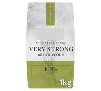 Very Strong White Bread Flour, 1kg, 100% Canadian Wheat, for Bread, Rolls, Pizza Bases and Puff Pastry