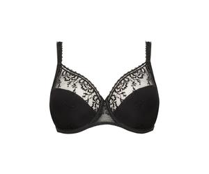 Very Supportive Underwired Bra for Women Chantelle Every Curve Noir 85G