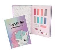 Verybella Iridescent Unicorn Makeup Diary - Contains 8 Colours of Light and Dark Eyeshadows, 2 Lip Balms, 2 Applicators