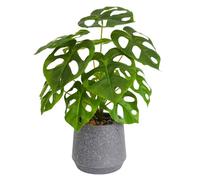 Veryhome Artificial Plants Indoor Fake Succulents Plants in Potted 36cm Faux Tropical Palm Plant Faux Green Leaf Potted for Home Desk Living Room Decor