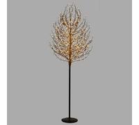 Verymerry 5Ft Micro Dot Birch Pre-Lit Christmas Tree With 580 Led Warm White Lights - Black