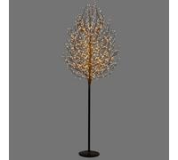 Verymerry 6Ft Micro Dot Birch Pre-Lit Christmas Tree With 900 Led Warm White Lights - Black