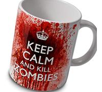 verytea Zombie Mug - Keep Calm and Kill Zombies - Bloody Mug Cup - Now Even bloodier!