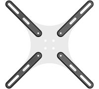 VESA Extension Mount Adapter Brackets Kit for Screens 32 to 55 inch LCD LED TV, TV Mount Steel Conversion Plate for VESA up to 400x400mm