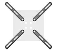VESA Mount Adapter Kit for Screens 32 to 55 inch LCD LED TV，TV Wall Mount Bracket Adapter Conversion Plate Kit for VESA up to 400x400mm