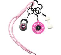 Vesavifaka Dumbbell & Weights Keychain, Bag Purse Charms Gift for fitness Women and Men, Cute Mini Car Key Chains Accessories for Gym, Muscle Faith Cup Rope Bag Handbags Charms, Fitness Gift