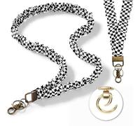 Vesavifaka Elastic Stretchy Lanyard for ID Badges Cute Retractable Scrunchie Lanyard for Keys Cute Keychain Holder for Women, Lanyards for Neck