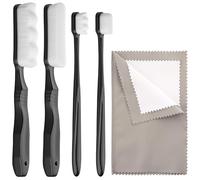 Vesavifaka Silver Polishing Cloth - Silver Cleaning Kit with Ultra-Soft Brushes & Silver Cloth for Jewellery, Removes Tarnish from Jewellery, Silverware, Cutlery & Dishes