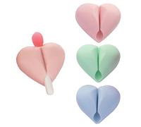 Veseek Lip Brush Holder,Lip Balm Brush Organizer Compatible with LANEIGE Lip Sleeping Mask,Silicone Sleeve Protector Cover for Lip Brushes(Pink & Blue & Green)