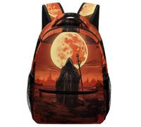 VesFy Death God Kids School Backpack Mythology Figure School Bag with Side Pockets Adjustable Shoulder Strap Bookbag Fashion Daypack School Girls Boys One Size