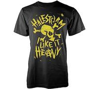 VesFy Halestorm Punk Skull T-Shirt Graphic Top Printed Shirt Short-Sleeve Tee Mens Size XXL Black