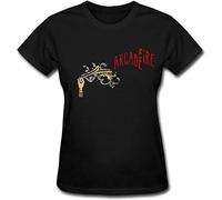 VesFy Women's Arcade Fire Funeral T-Shirt Size M Black