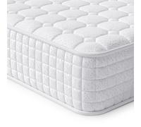 Vesgantti 4FT6 Double Mattress, 10 Inch Hybrid Mattress with Breathable Memory Foam and Individually Pocket Spring - Medium Firm, White