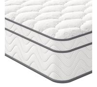 Vesgantti Double Mattress, 10.3 Inch Hybrid Mattress 4FT6 with Breathable Foam and Individually Pocket Spring - Medium Firm, Classic Box Top