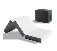 Vesgantti Folding Mattress Small Single with Storage Bag, 10CM Gel Memory Foam Foldable Mattress Tri-fold for Travel, Camping, Guest Bed - 100-Night