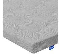 Vesgantti Mattress Topper for Double Bed, Gel Memory Foam Mattress Topper for Cool Sleep & Back Pain Relief, with Washable Cover & Corner Elastic Straps, CertiPUR-US Certified, 135x190x10cm